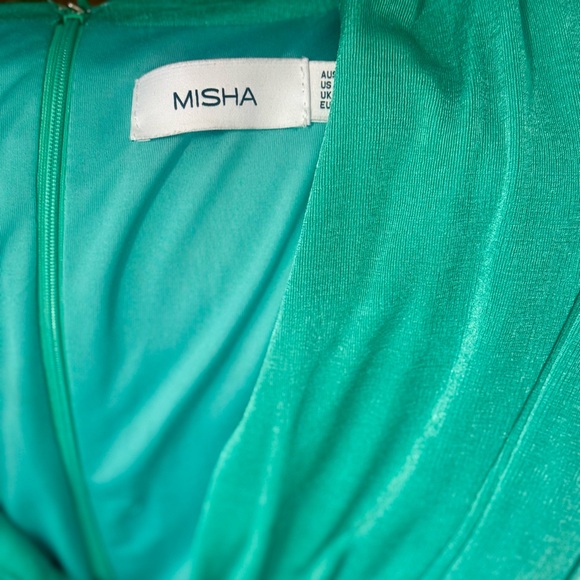 MISHA DRESS ***GREEN*** THE COLOR OF THE SEASON - Picture 2 of 4